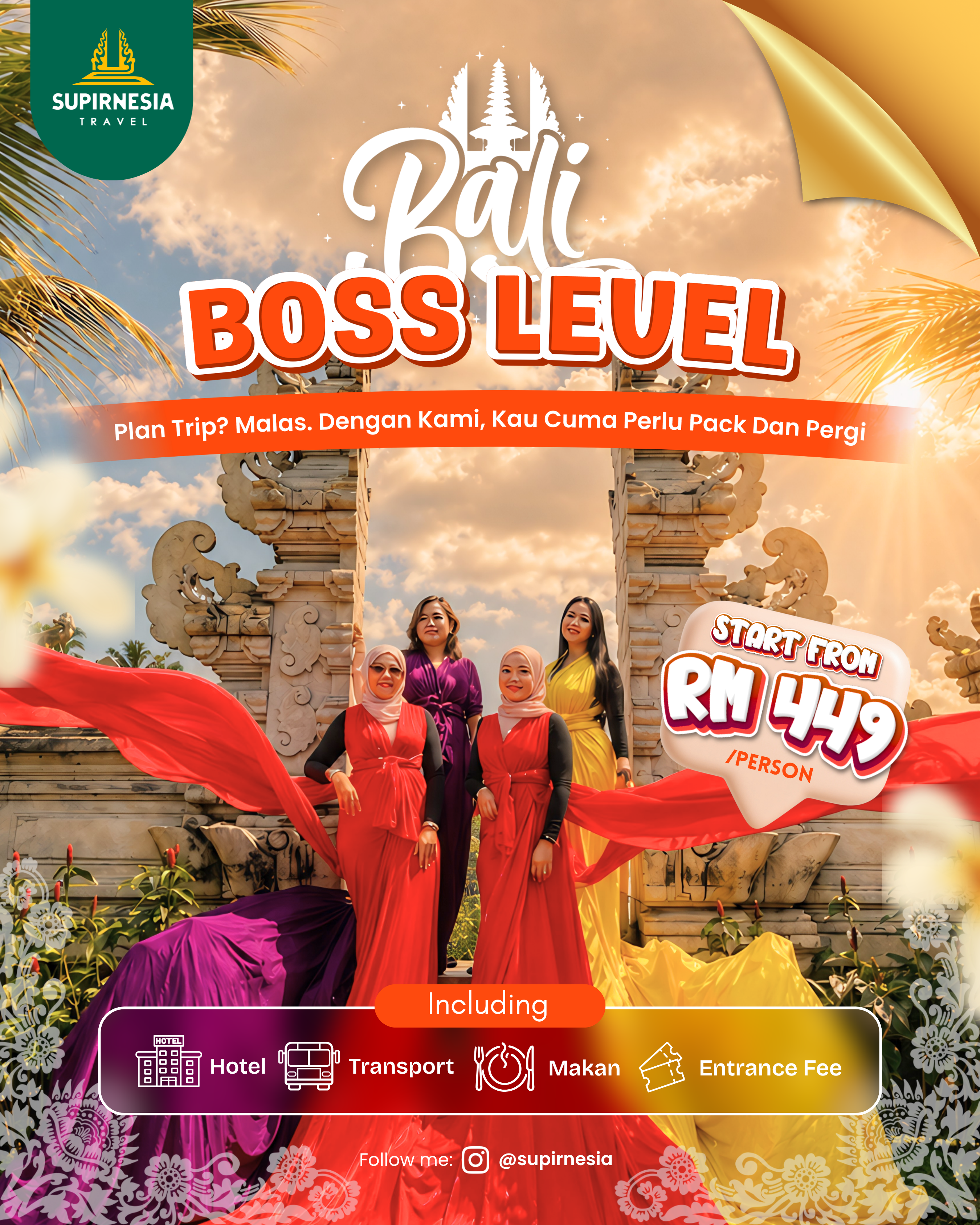 Pakej Boss Level Bali